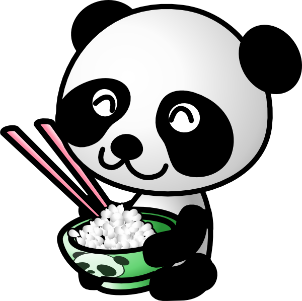 A Cartoon Panda Holding A Bowl Of Popcorn