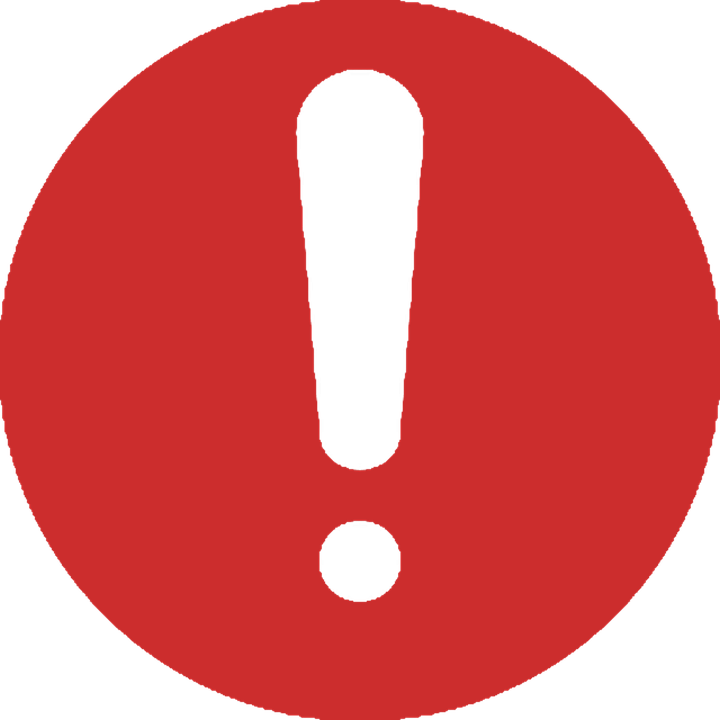 A Red Circle With A Black Exclamation Mark
