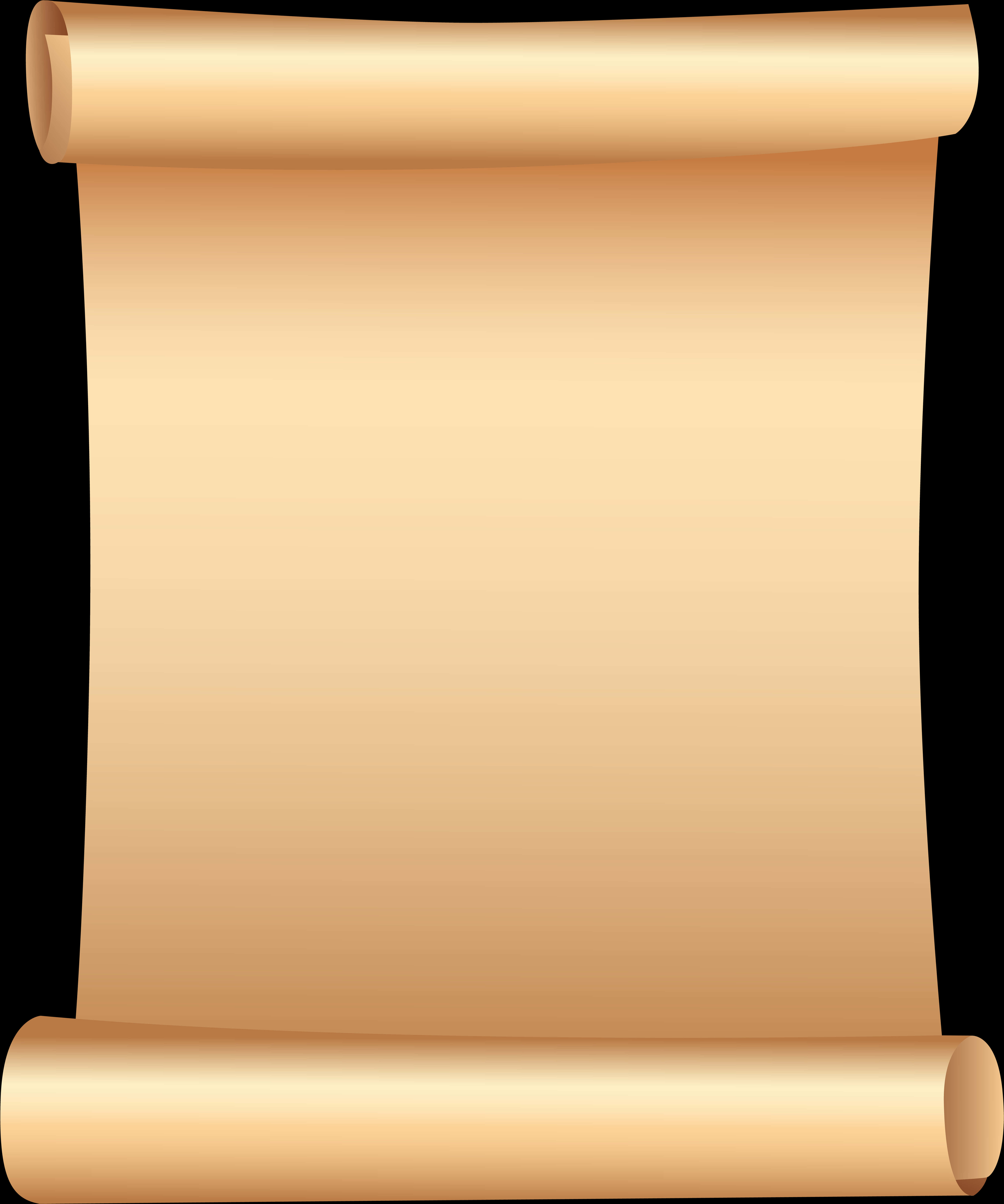A Scroll Of Paper On A Black Background