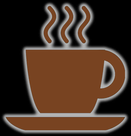 A Brown Coffee Cup With Smoke