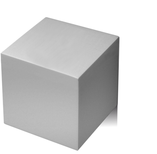 A White Cube On A Black Background