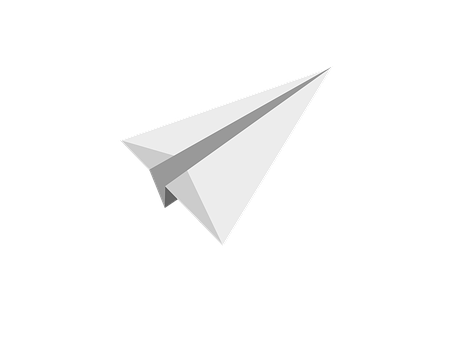 A Paper Airplane On A Black Background
