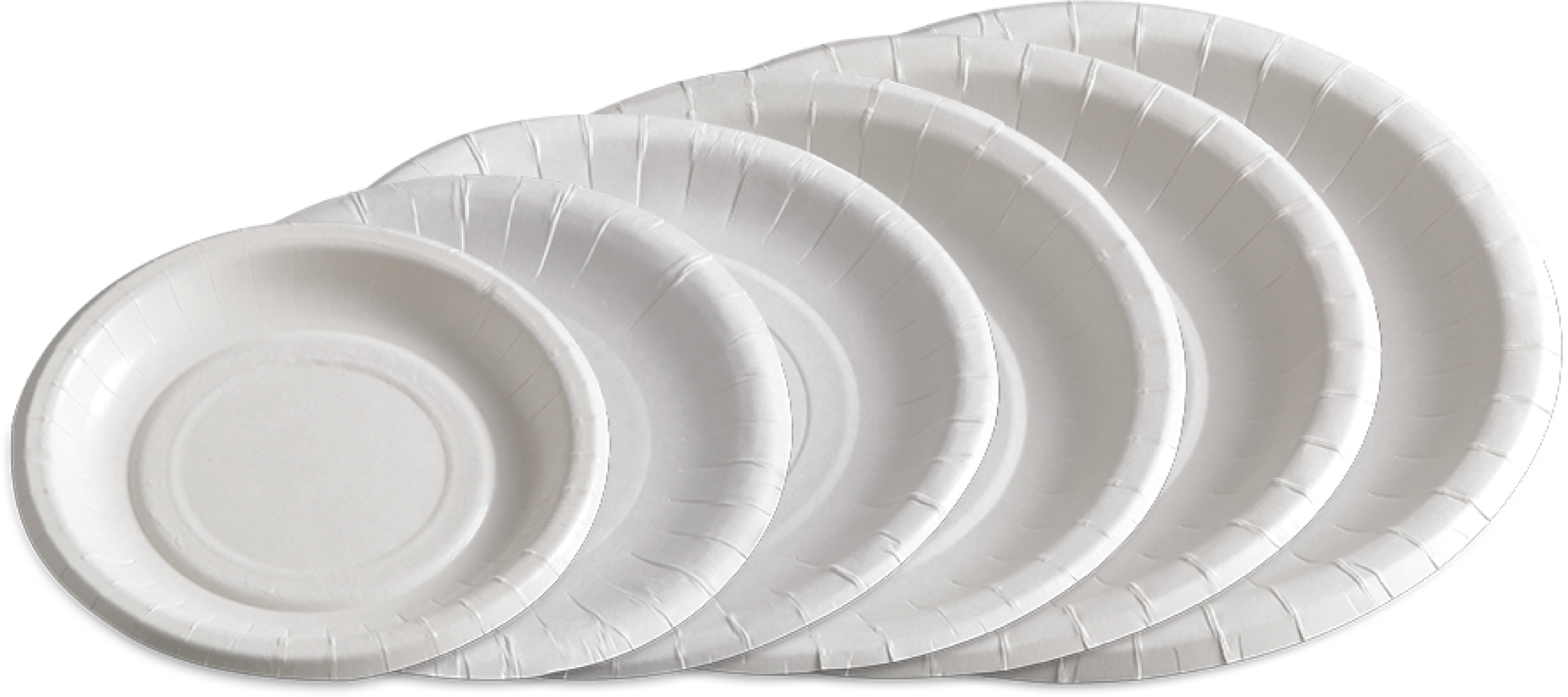 A Stack Of White Paper Plates