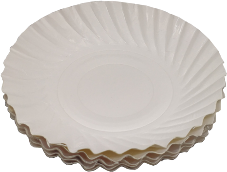 A Stack Of White Plates