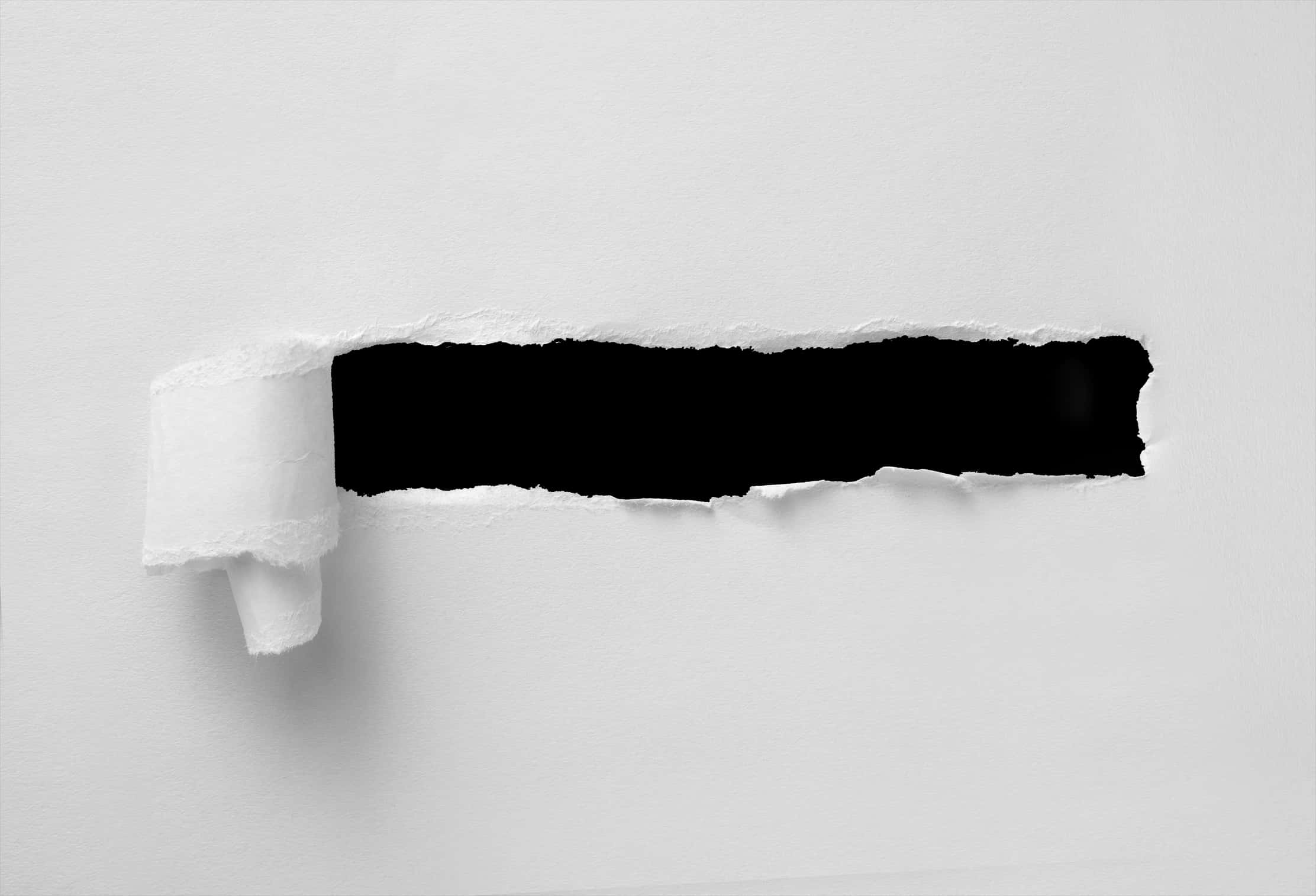 A White Paper With A Black Background