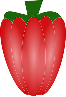 A Red And Green Pepper