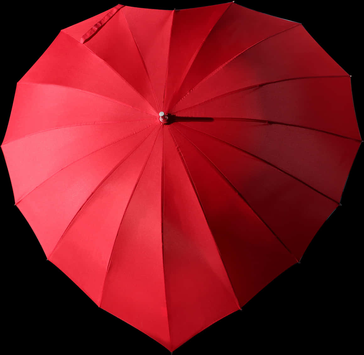 A Red Umbrella With A Black Background