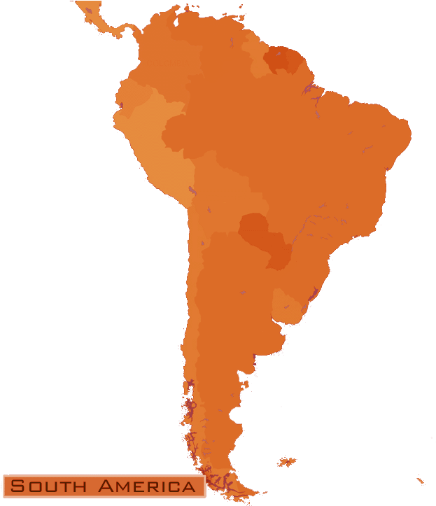 A Map Of South America