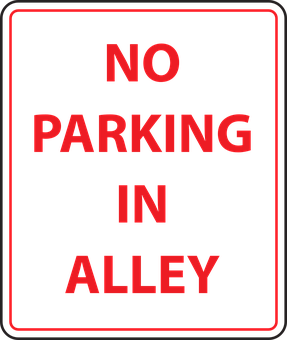 A Black Sign With Red Text