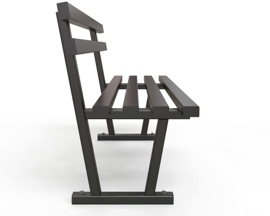 A Metal Chair With A Black Background