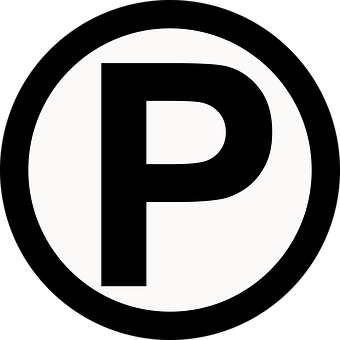 A Black Letter In A White Circle