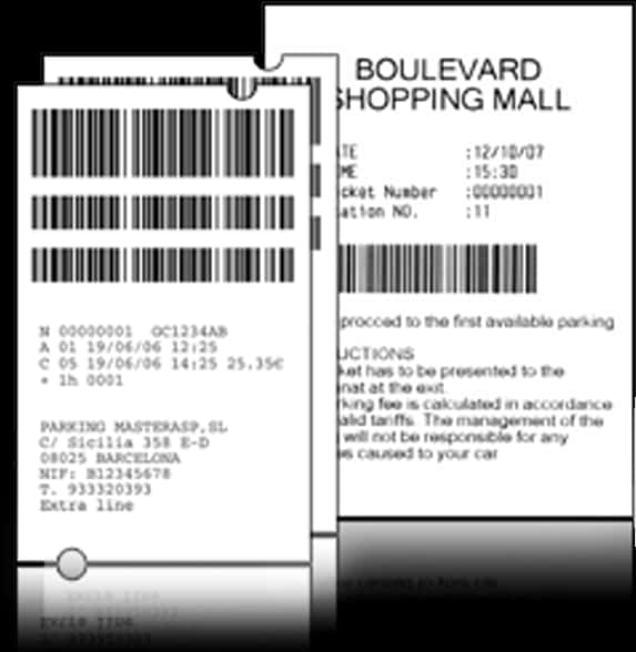 A Pair Of White Tickets With Barcode