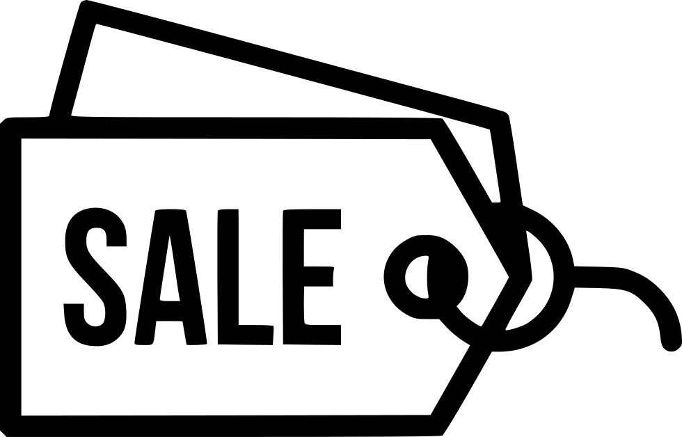 A Black And White Sale Tag