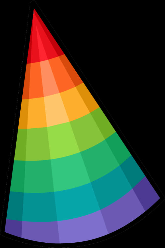 A Rainbow Cone Shaped Cone