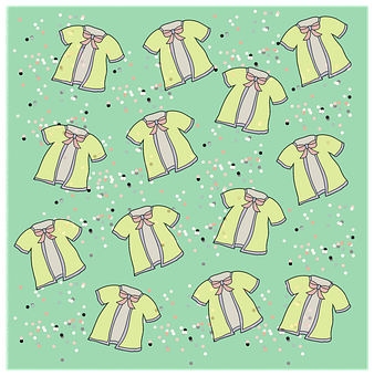 A Pattern Of Yellow And Pink Shirts