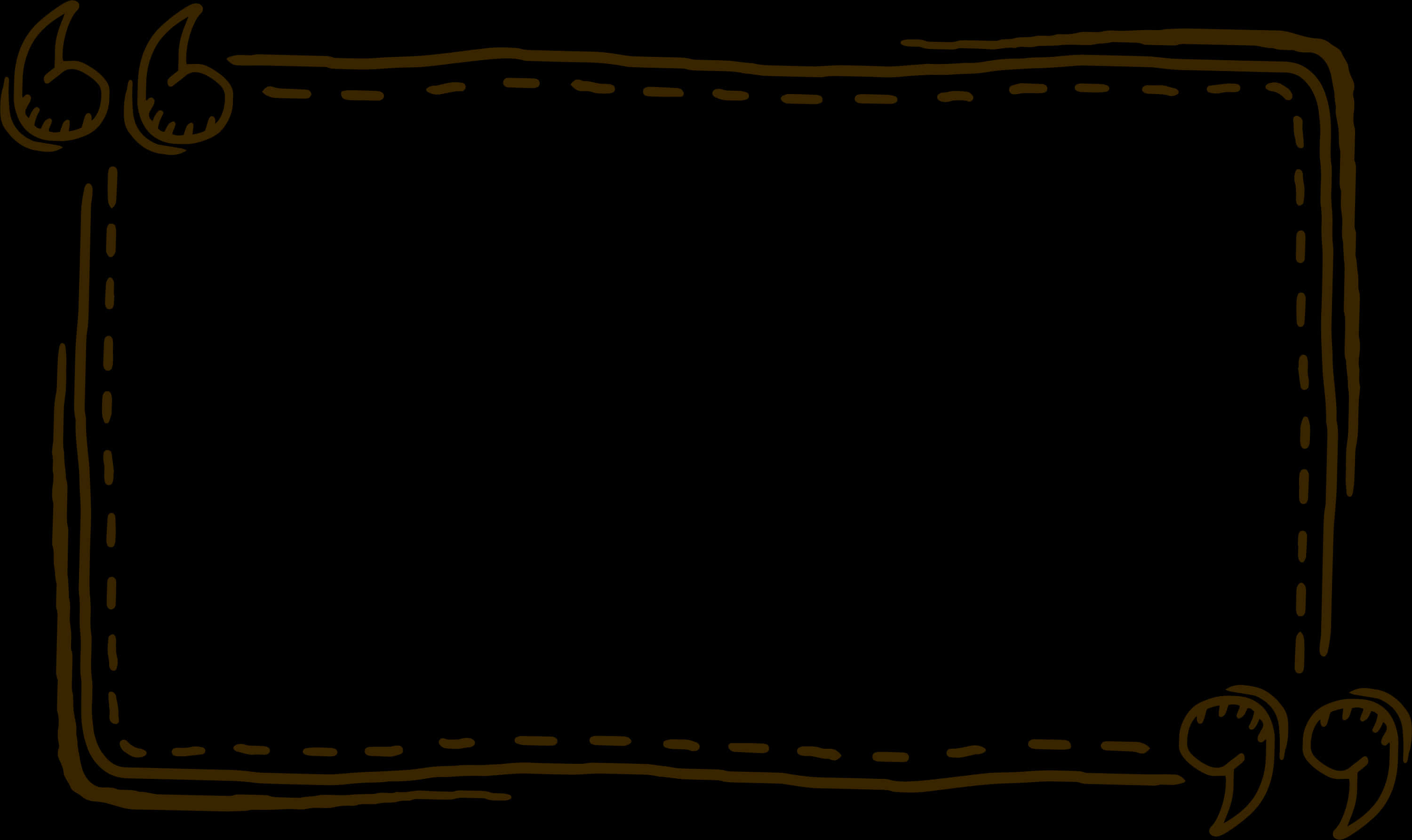 A Black Rectangle With Brown Lines On It