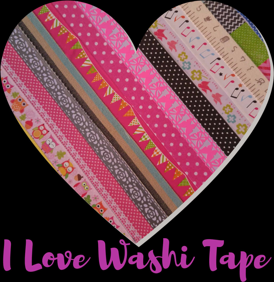 I Love Washi Tape With Heart