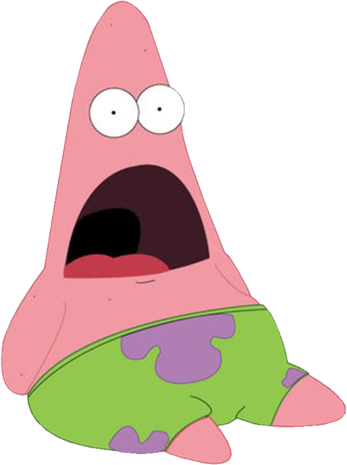 Patrick Star With Mouth Wide Open