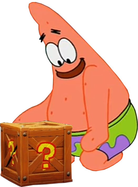 Cartoon Character With A Box