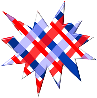 A Red White And Blue Plaid Pattern