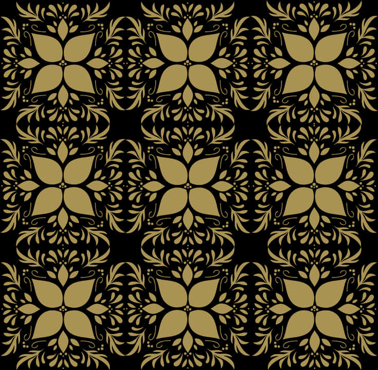 Pattern, Gold, Floral, Texture, Design, Decoration - Floral Design, Hd Png Download