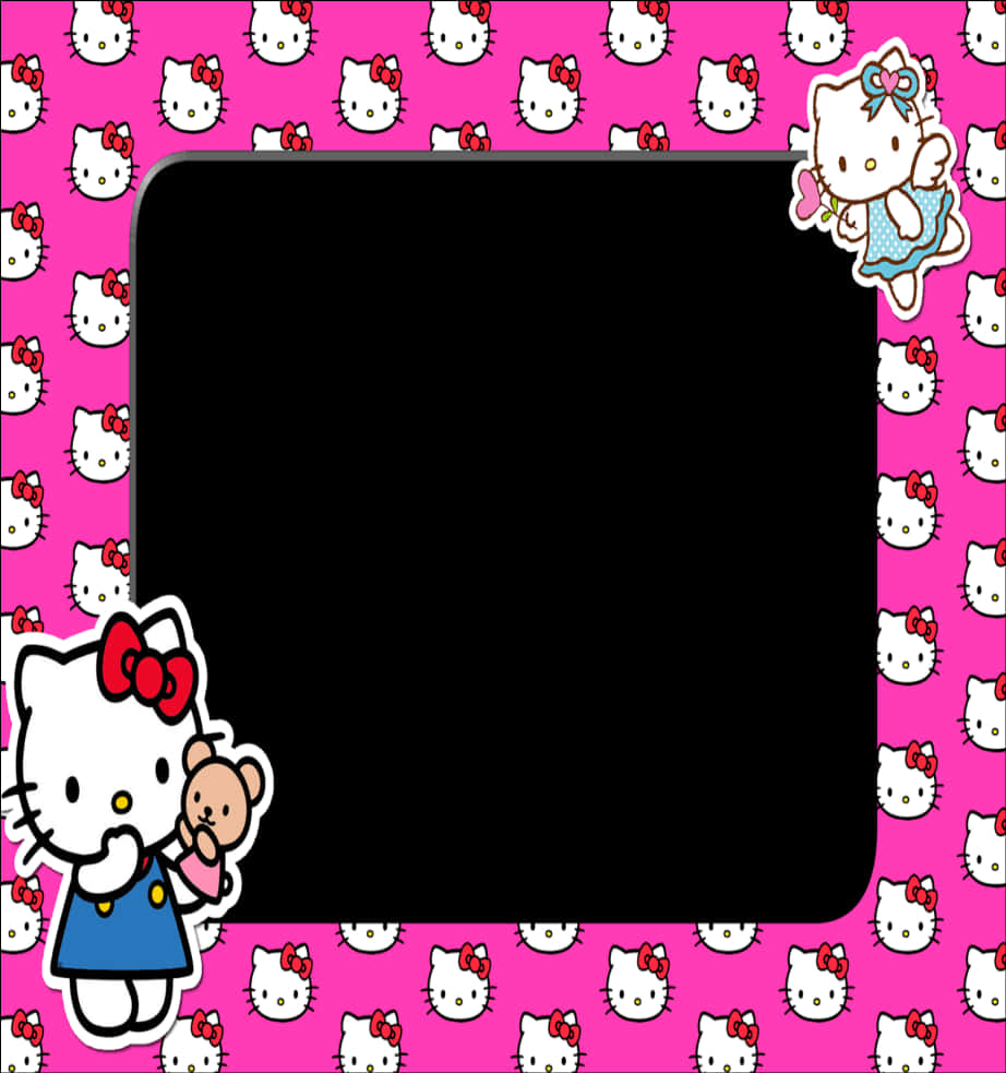 Patterned Pink Hello Kitty Frame