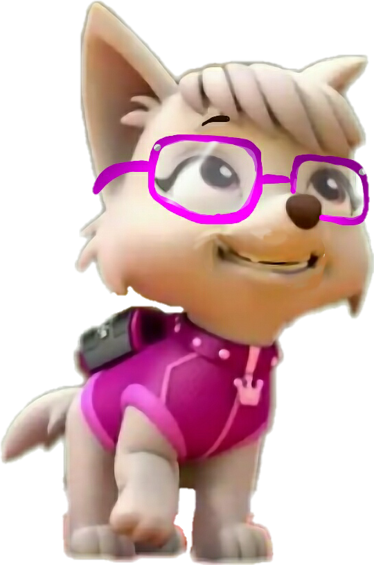 A Cartoon Animal Wearing Glasses
