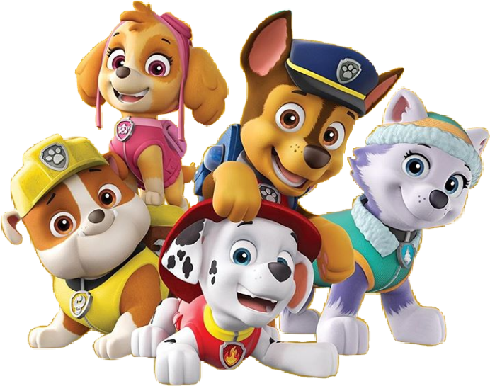 A Group Of Cartoon Dogs