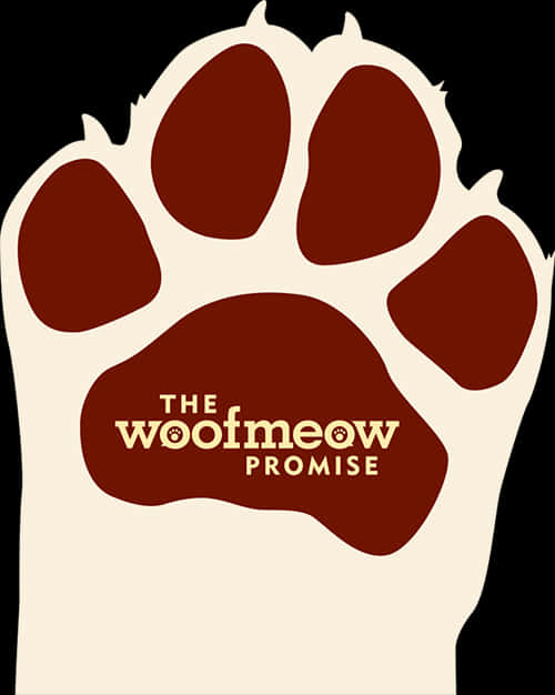 A Paw Print With Text