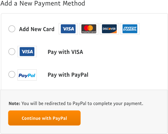 A Screenshot Of A Payment Method