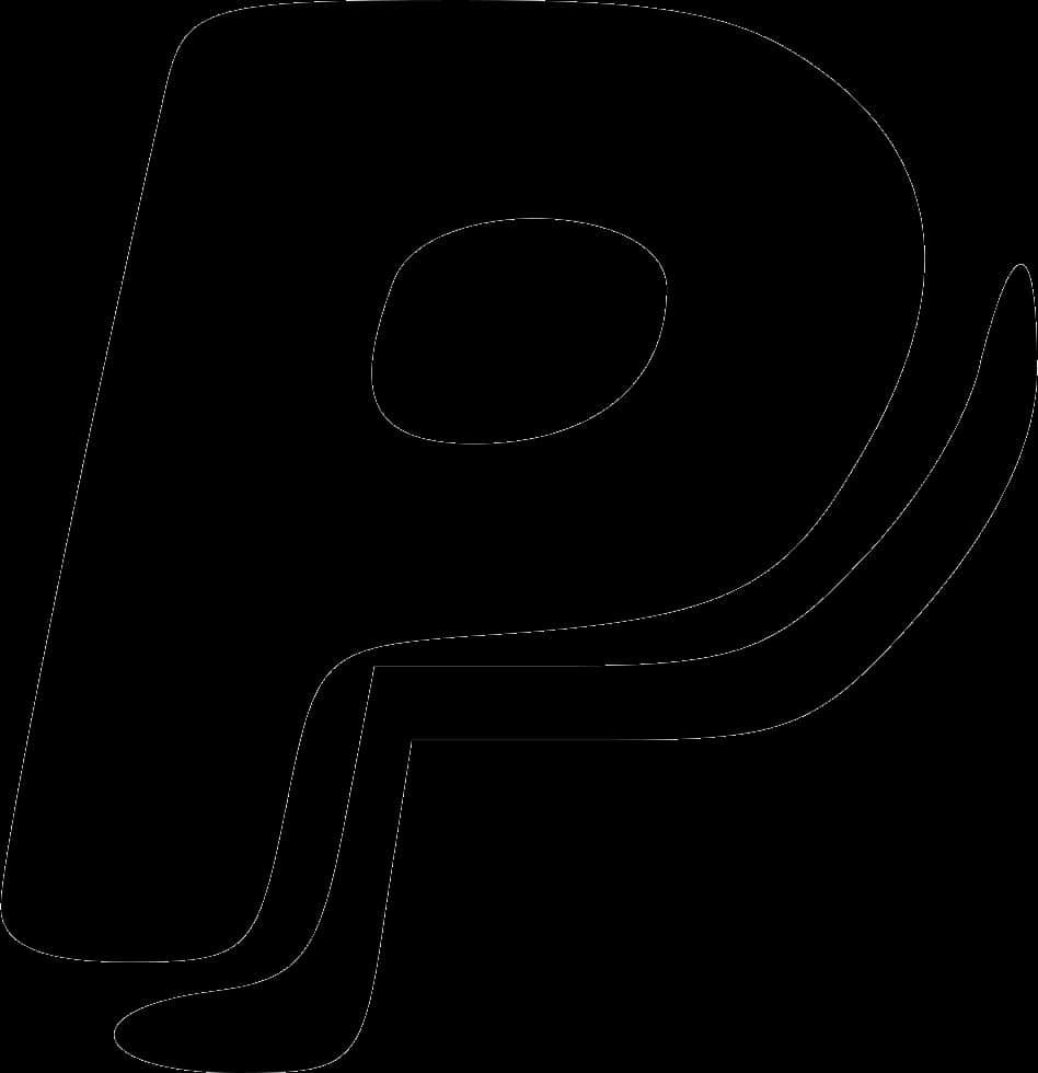 Black Paypal Logo