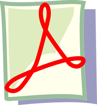A Red Symbol On A White Square