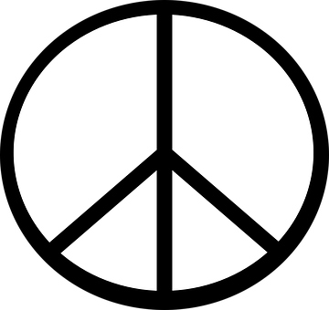 A Peace Sign In A Circle
