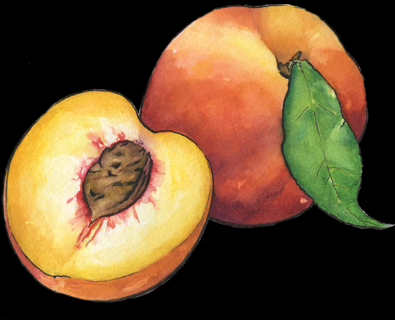 Peach Seed Art