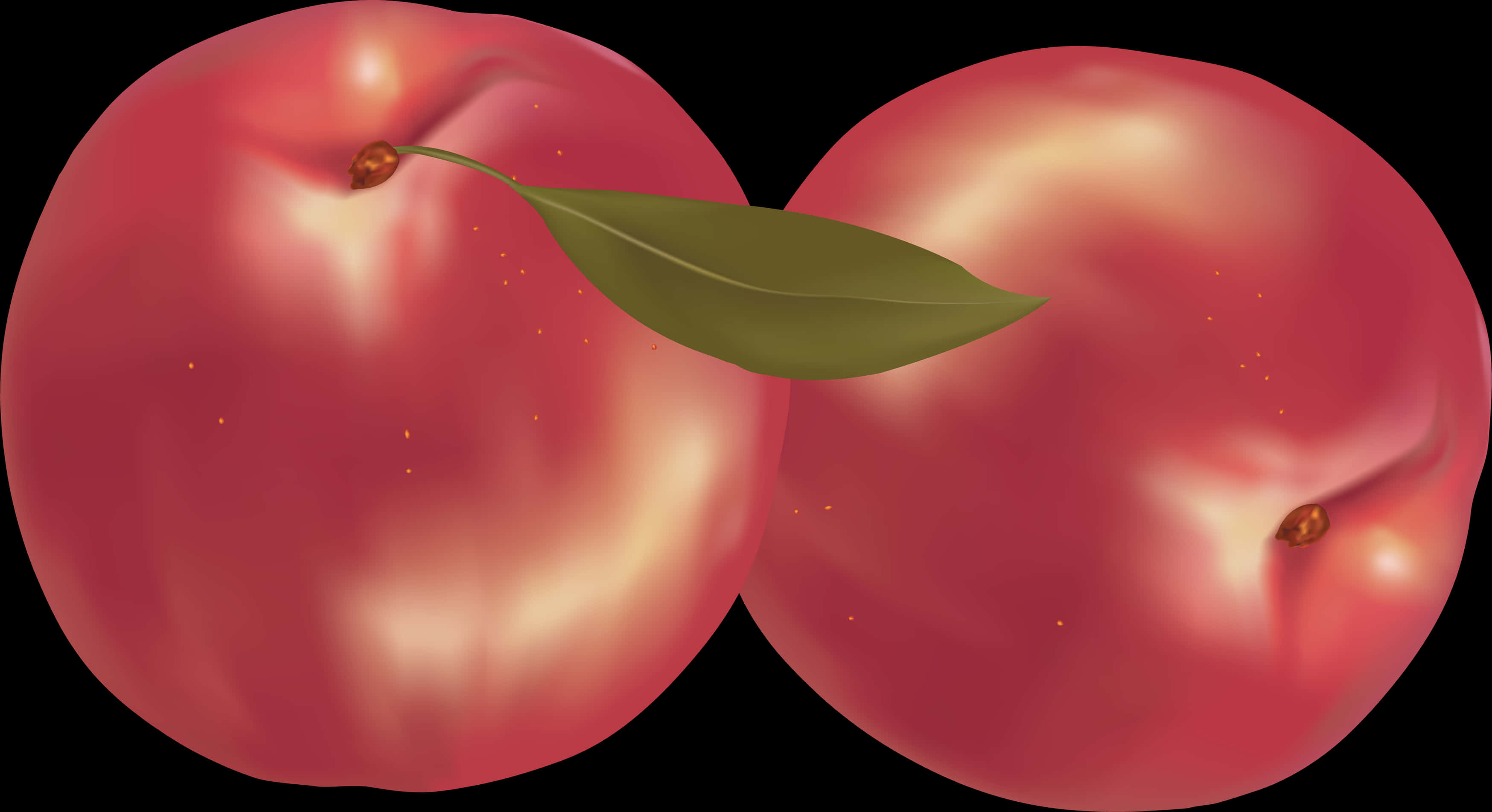 Red Peach Fruits