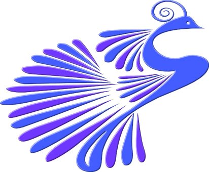 A Blue And Purple Bird