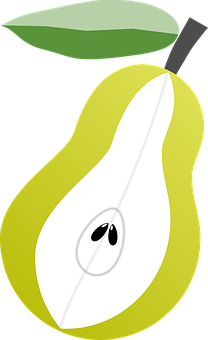 A Pear Cut In Half