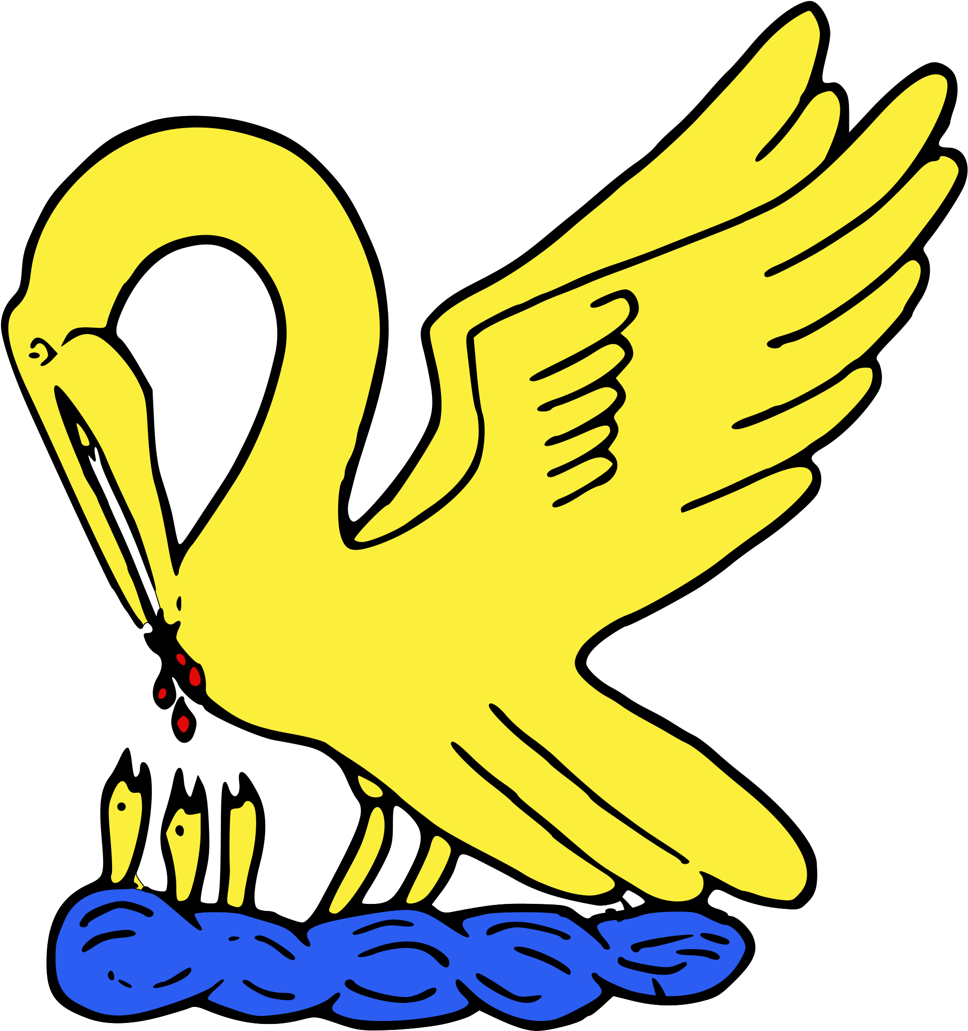 A Yellow Bird With Its Beak Open