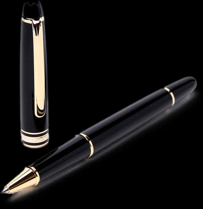 A Black And Gold Pen