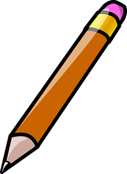 A Pencil With A Yellow Tip