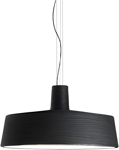 A Black Lamp Shade With A Black Shade