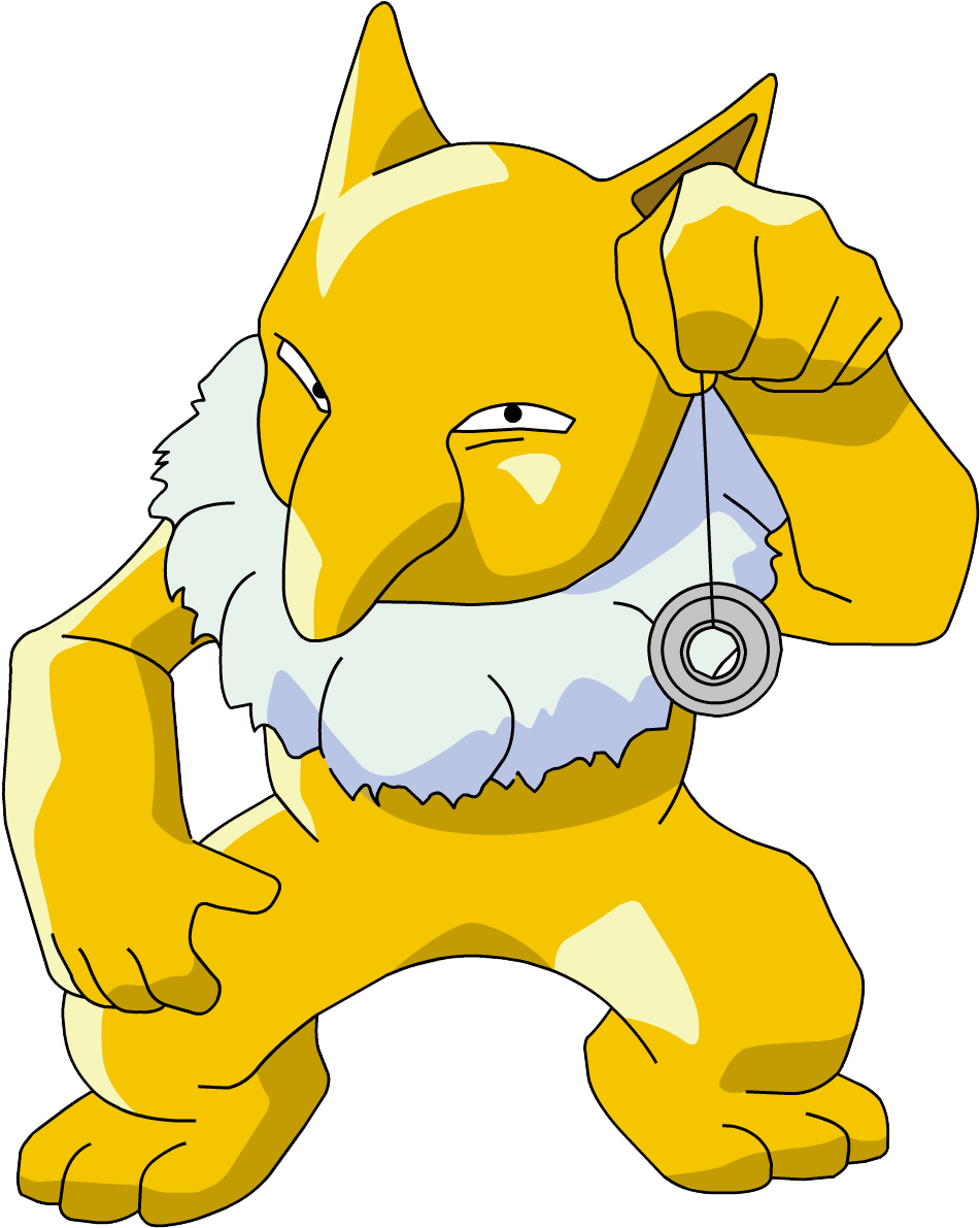 Cartoon Yellow Cartoon Character Holding A Silver Object