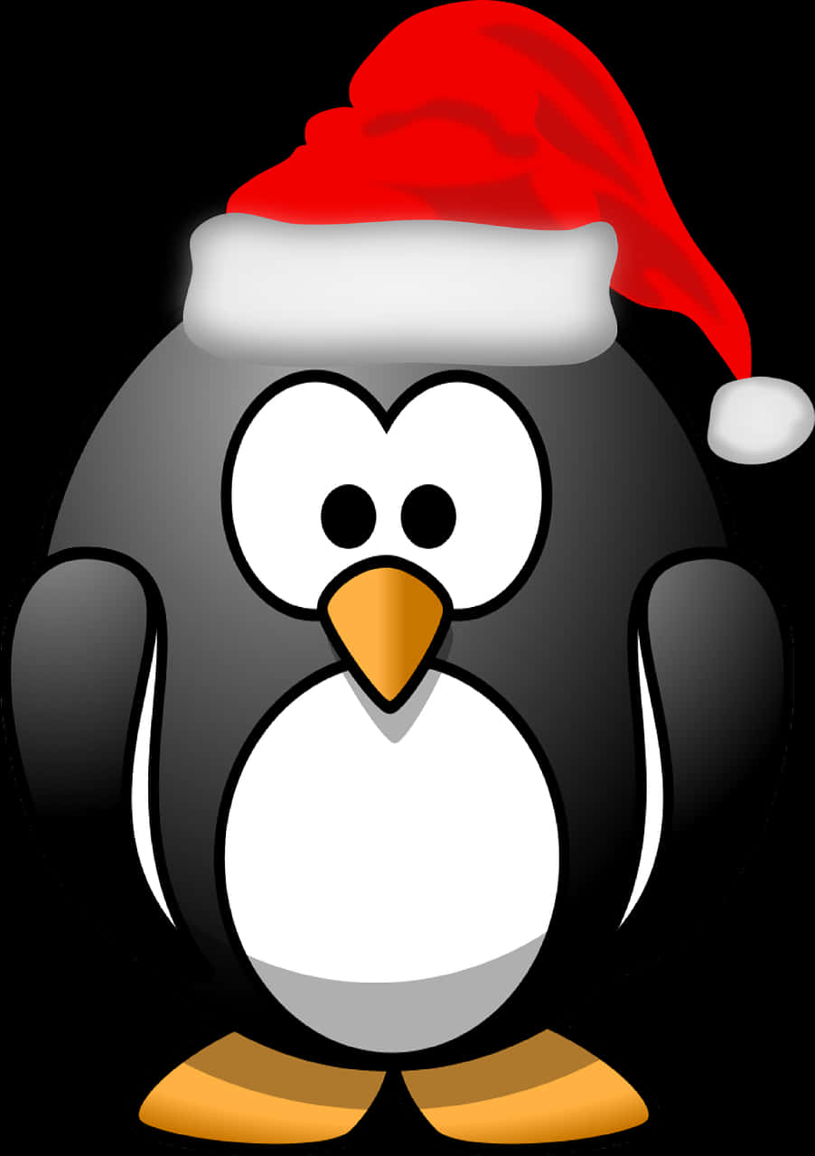 Penguin Wearing Gorro De Navidad