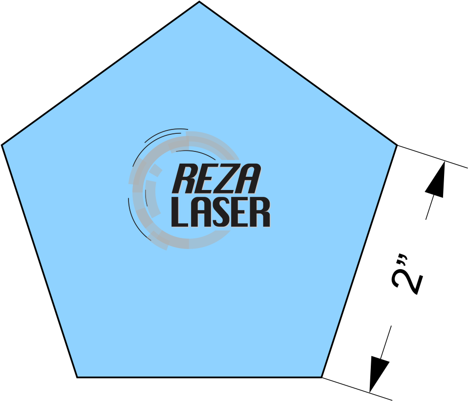 A Blue Hexagon With Black Text
