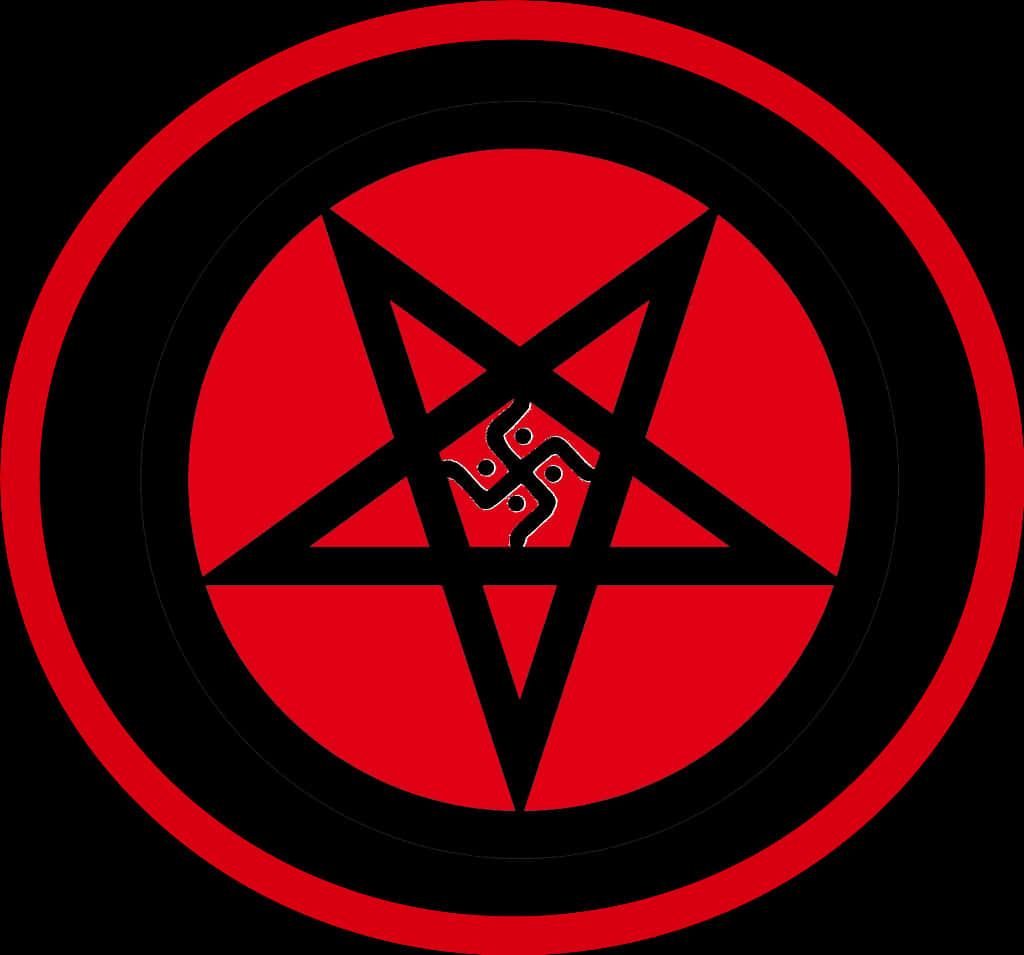 #pentagram #satanic #swastika - Pentagram Png, Transparent Png