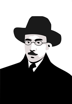 A Man With A Mustache Wearing A Hat And Glasses