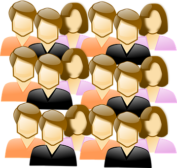 A Group Of People In Different Colors