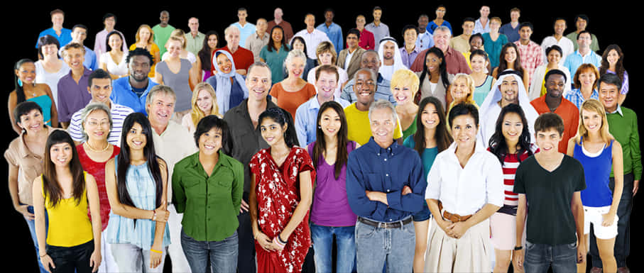 A Group Of People Standing Together