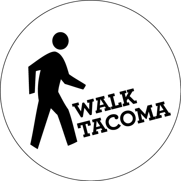 A Black And White Circle With A Person Walking