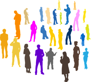A Group Of People Standing Together